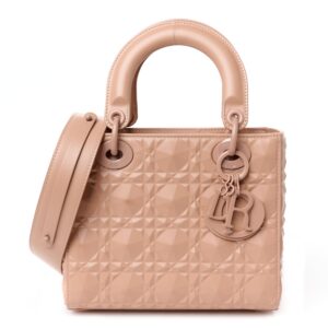 Calfskin Cannage Diamond Small My ABCDior Lady Dior Rose Des Vents