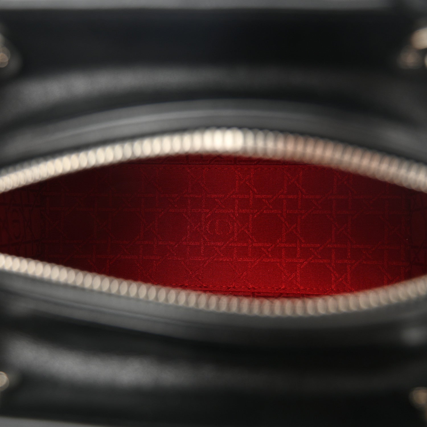 Lambskin Cannage Medium Lady Dior Black - Image 5