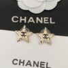 Lava Five-pointed Star Double C Earrings