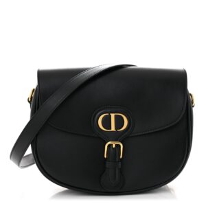 Box Calfskin Medium Bobby Flap Black