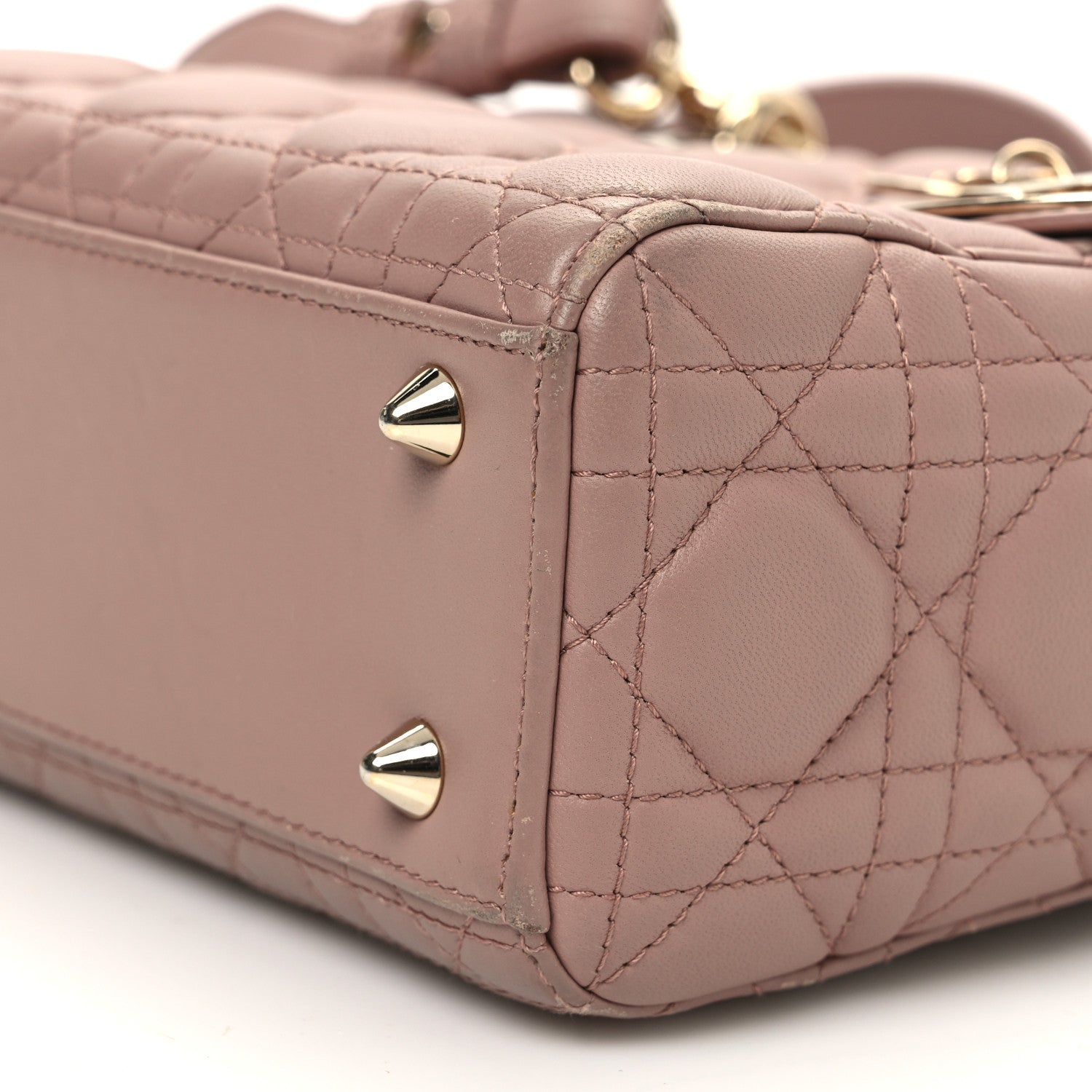 Lambskin Cannage Small My ABCDior Lady Dior Blush - Image 7