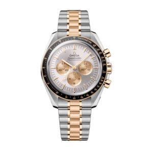 Omega Speedmaster Moonshine Gold and Steel Watch, 42mm Silver Dial, 310.20.42.50.02.001