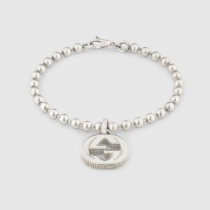 INTERLOCKING G BRACELET IN SILVER