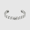 Wide Interlocking G bracelet