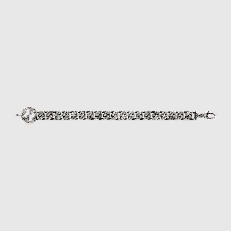 INTERLOCKING CHAIN BRACELET IN SILVER - Image 2