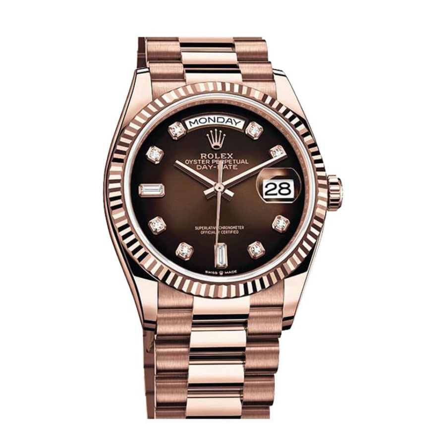 Rolex Day-Date 128235 “Brown Ombre Dial” Top Grade Clone 1:1 - Image 4