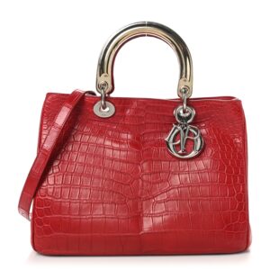 Crocodile Large Diorissimo Red