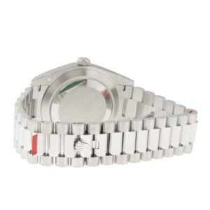 Rolex Day-Date 228206 “Black Diagonal Dial” Premium Copy 1:1