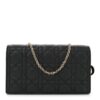 Lambskin Cannage Lady Dior Pouch Black