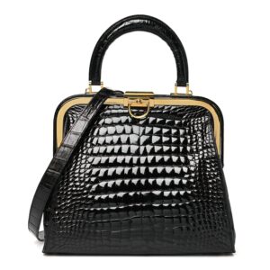 Crocodile Doctor Bag Black