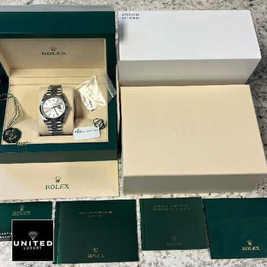 Rolex Datejust 126334 "Silver Dial" Authentic Copy 1:1 rolex 126300 box cards rolex-126300-box-cards