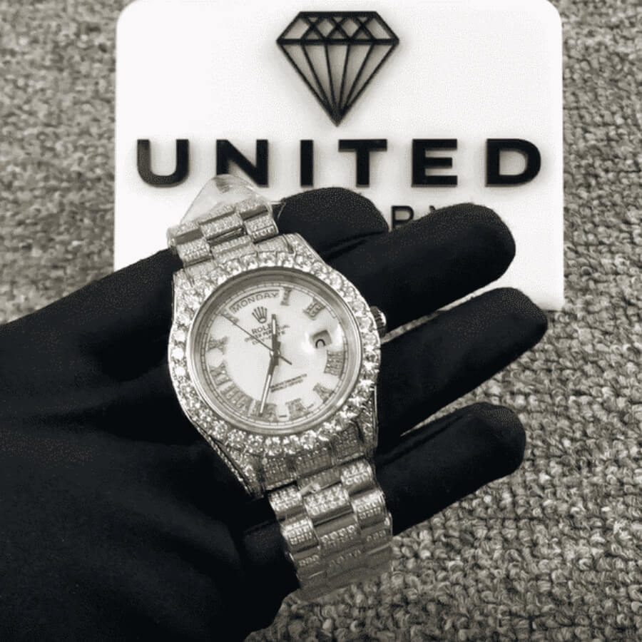 Rolex Day-Date II Diamond-Set Timepiece 218239 True Clone 1:1 - Image 4
