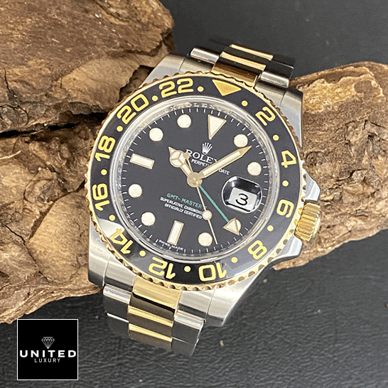 Rolex GMT-Master II 126711CHNR "Root Beer" Premium Duplicate rolex gmt master II 116713 two tone black dial oyster dial Rolex GMT-Master II 116713 Two Tone Black Dial Oyster Replica