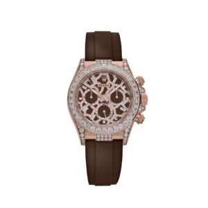 Rolex Daytona 'Giraffe' 126555TBR Rose Gold Chestnut Brown Diamond Dial Diamond Bezel (2025)