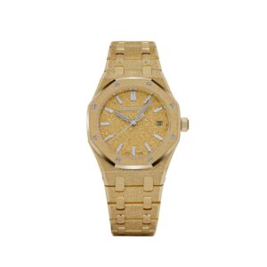 Audemars Piguet Royal Oak 77450BA.GG.1361BA.01 Frosted Yellow Gold Crystal Sand Dial