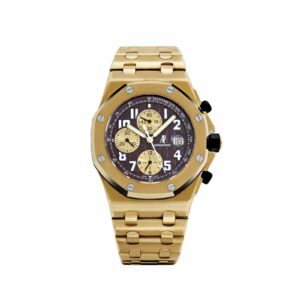Audemars Piguet Royal Oak Offshore Chronograph 26007BA.OO.D088CR.01 'Arnold Schwarzenegger' Yellow Gold Brown Dial Limited Edition of 400 (2004)